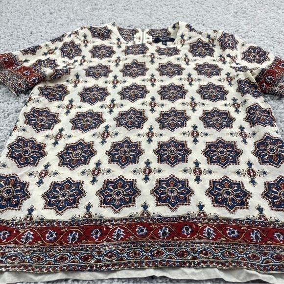 Madewell Top Womens XS Extra Small Silk T-Shirt Vintage Inspired Short Sleeve - Picture 2 of 6